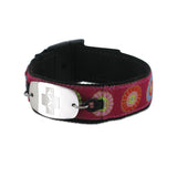NEW!Sports Band - Small Emblem - Buckle Closure - Flowers Pink